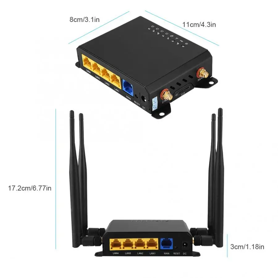 Беспроводной Wi Fi роутер с разъемом для SIM карты 100 240 В|Беспроводные роутеры| |