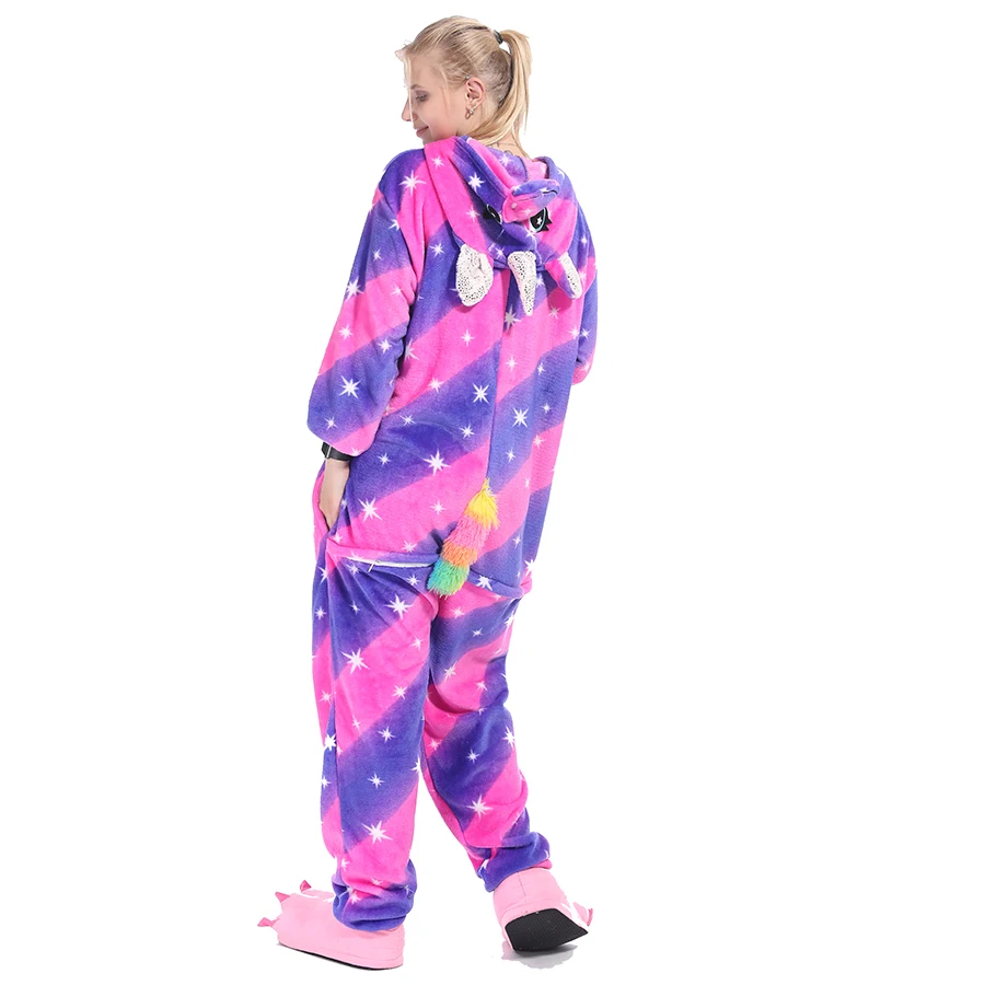 Кигуруми Комбинезоны для косплея красочные женские костюмы на Хэллоуин