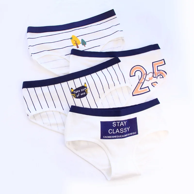 Трусы для девочек хлопковые женские трусы сексуальное нижнее белье женское с