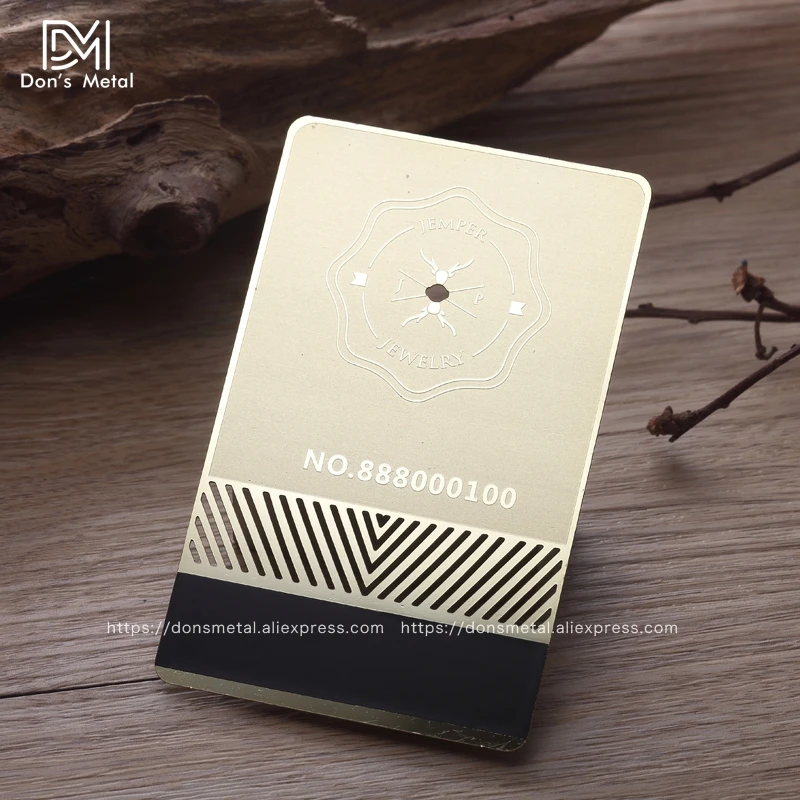 Гальваника золото металл членская карта нержавеющая сталь зеркало карта Creative визитная карточка металла личности зеркало металлической карты