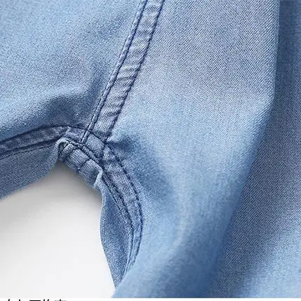 Hot New Baby Chilren jeans thin spring and summer loose style denim pants for boys and girls cool long trousers