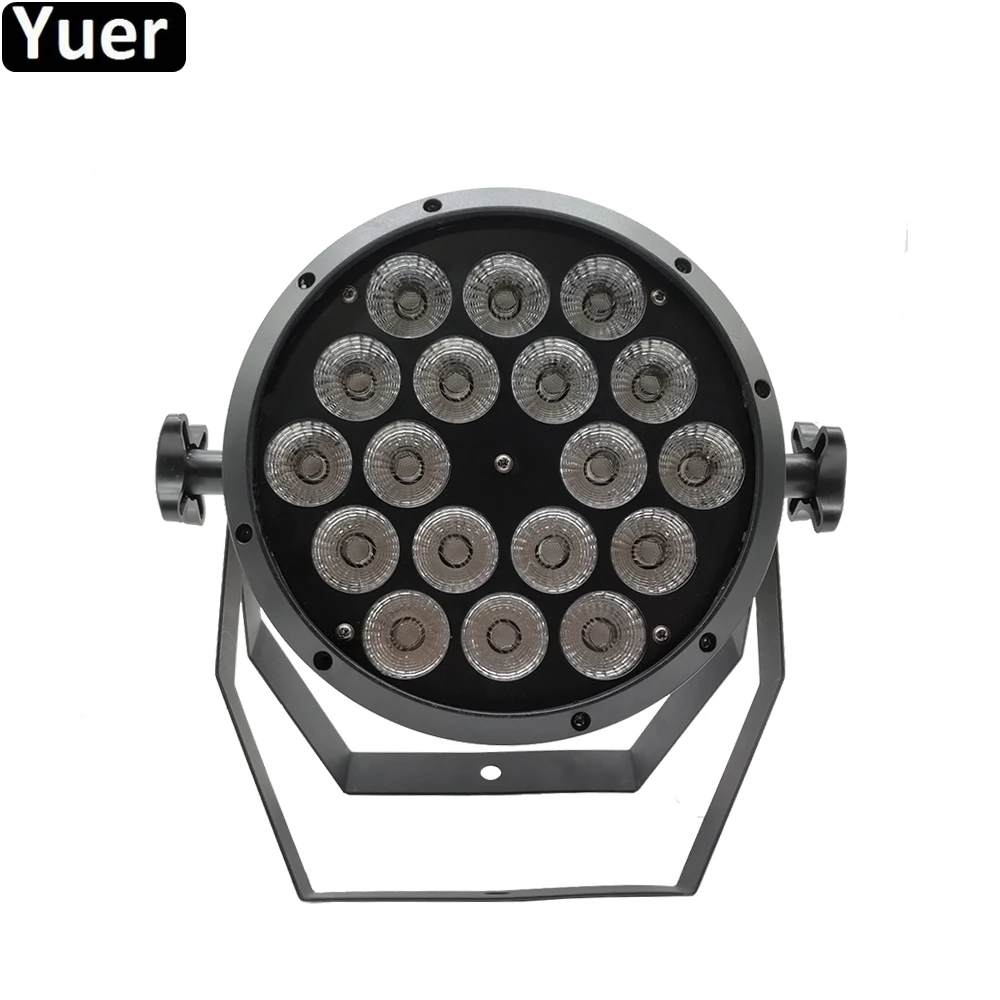 2023 New Music Light Stage Lighting 18x12W RGBW 4IN1 LED Par Light DMX512 Professional Control Stage DJ Equipment Disco Lights