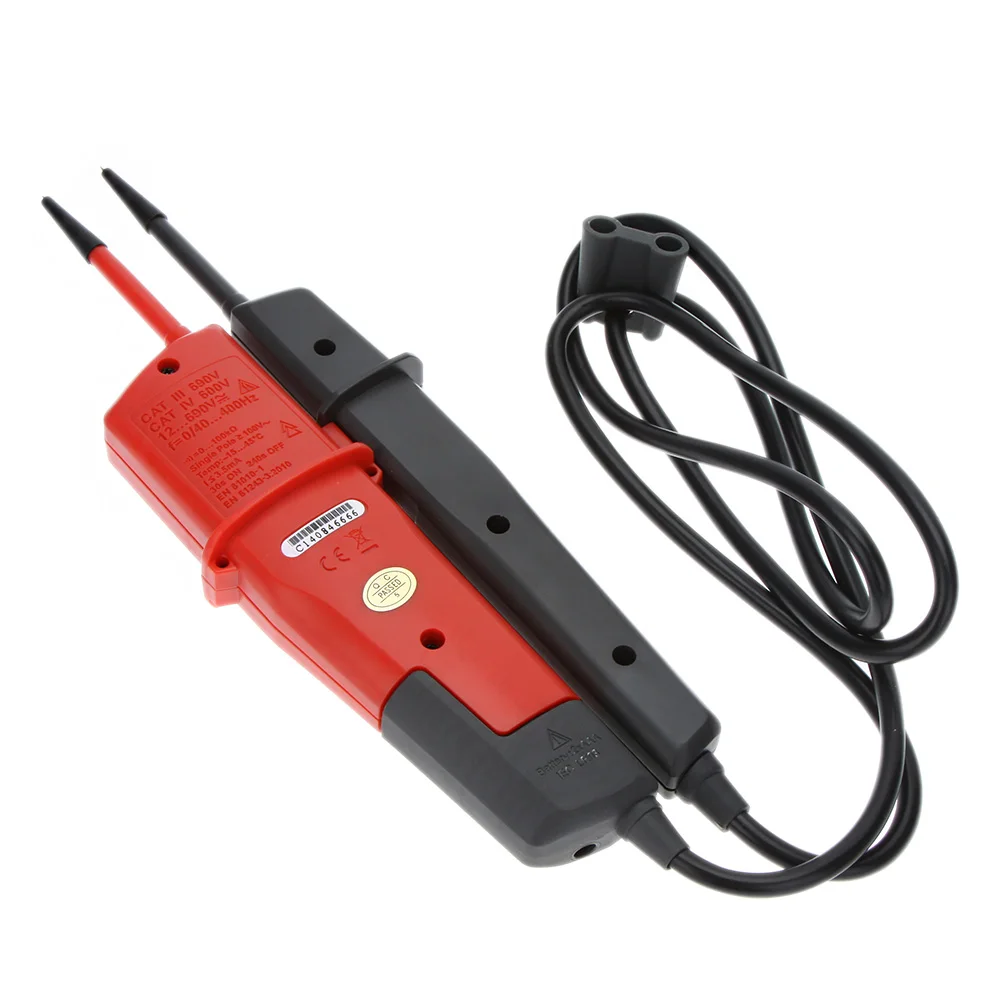 UNI T UT18B вольтметр 690 В AC DC измеритель напряжения водонепроницаемый тест ручка RCD