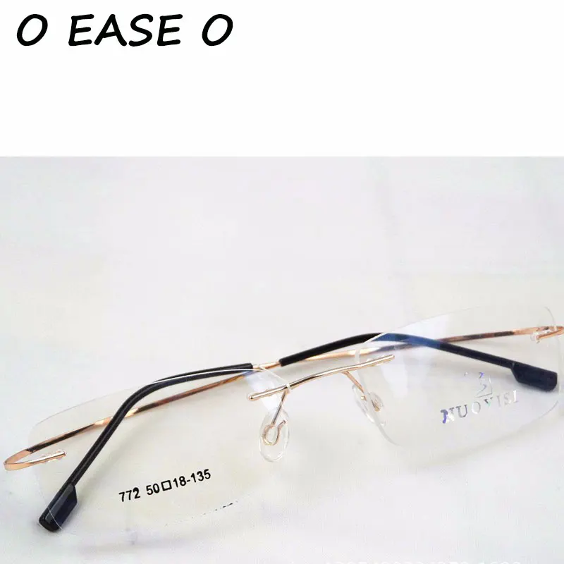 Новое поступление 8 видов цветов модные очки без оправы кадров памяти сплав по