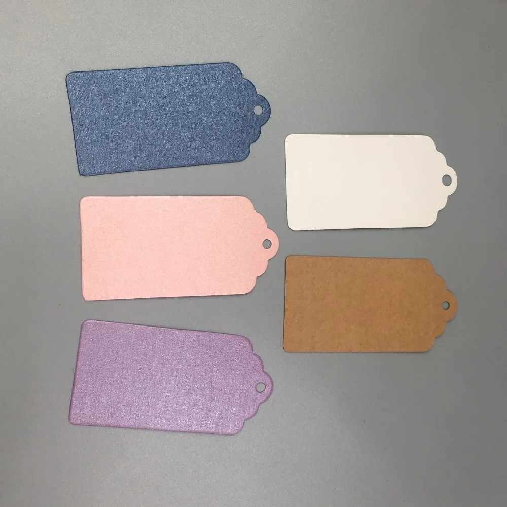 

500Pcs DIY Kraft Paper Garment Price Tags ,Handmade Gift Packaging Labels Note Name Cards 7*4cm,8*4cm,9.5*4.5cm Paper Hang Tags