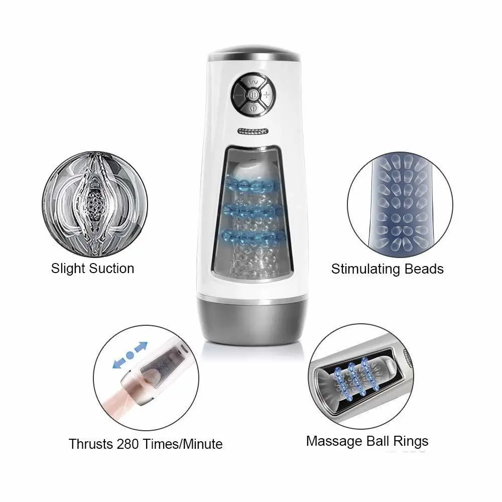 Мощная насадка для автоматической мастурбации с несколькими режимами 3d