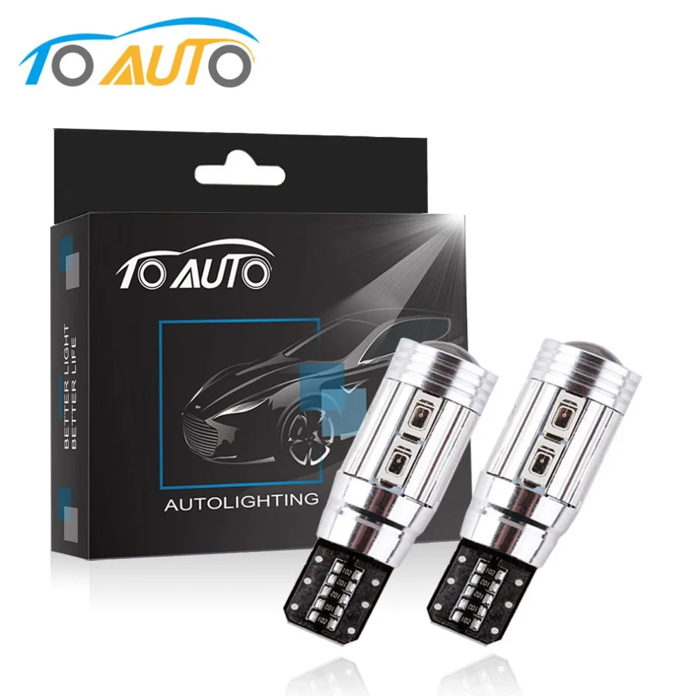 2 X T10 LED W5W красный CANBUS ОШИБОК автомобилей привело 10smd 5630 Автомобили 10 Клин
