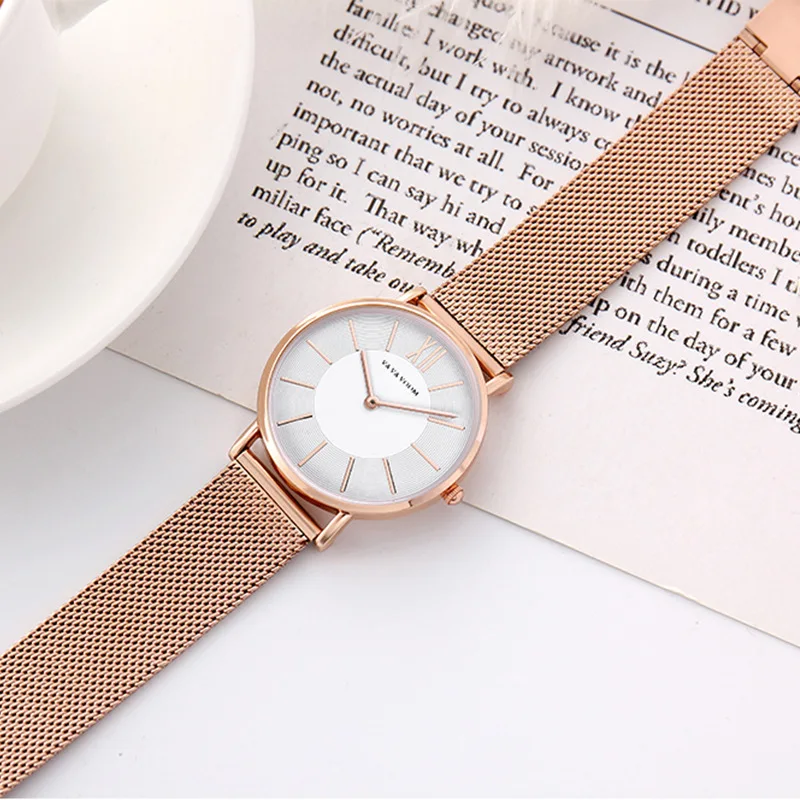 

VAVA VOOM Women Watch Fashion Luxury Watch For Women Rose Gold Relogio Feminino Bayan Kol Saati Women's Ladies Watch Reloj Mujer