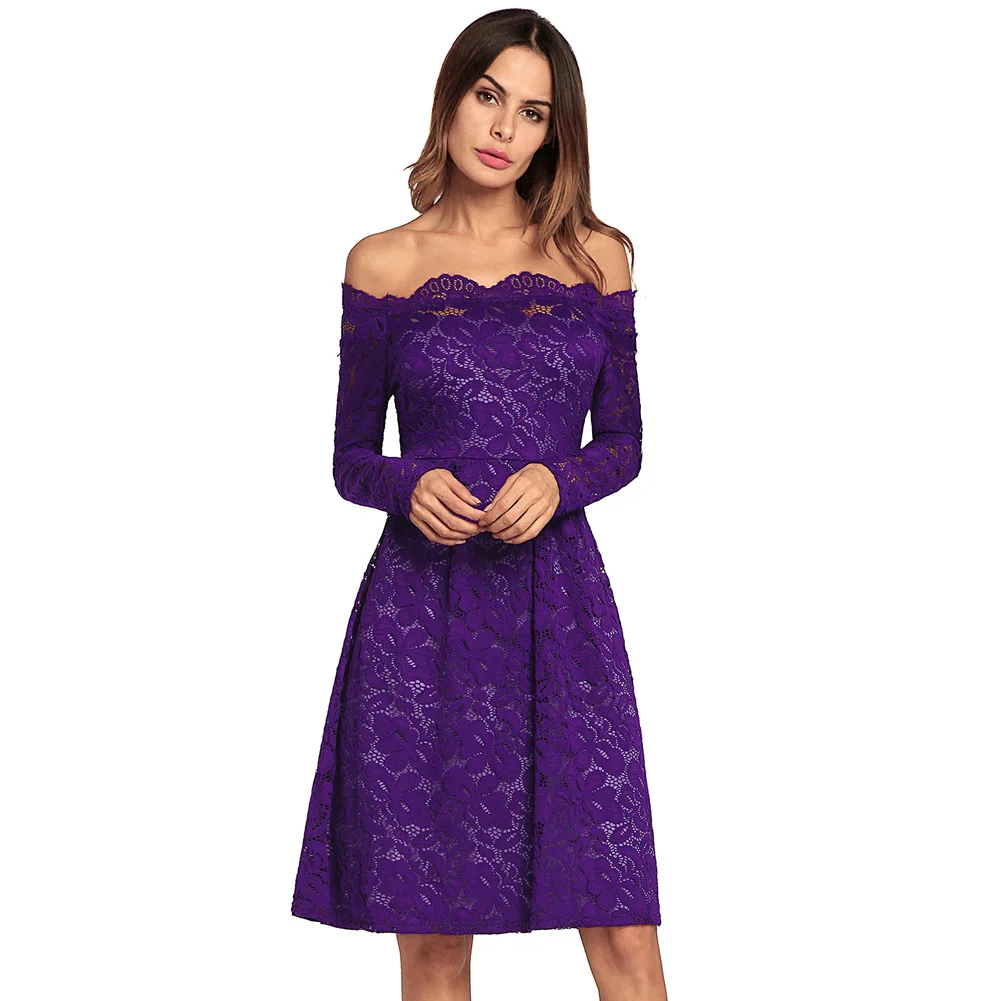 С открытыми плечами Короткие плиссированные Офисные женские туфли красный DressNew