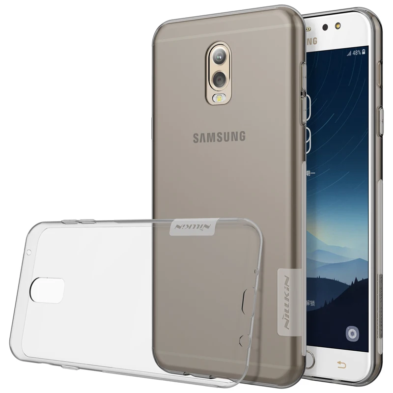 Для Samsung Galaxy J7 + / C8 C7 2017 чехол Nillkin Nature прозрачные мягкие чехлы из ТПУ задние крышки
