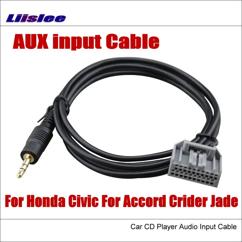 Liislee оригинальные вилки к AUX адаптеру 3 5 мм разъем для Honda Civic Accord Crider Jade Car Audio Media Data