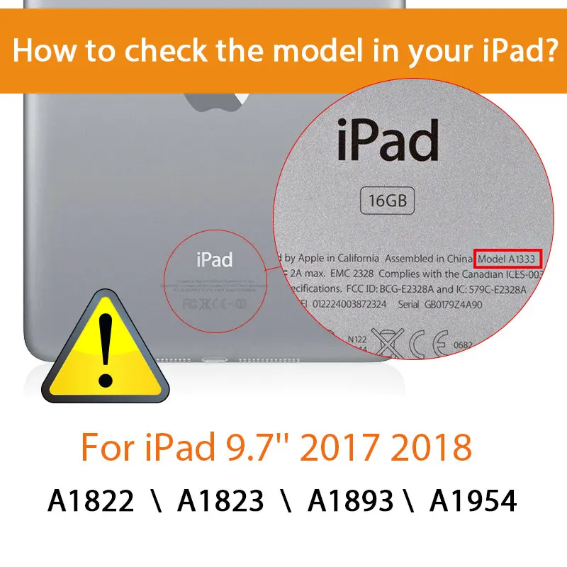 BGR Оригинальный чехол для планшетов iPad 9 7 2018 смарт пробуждение сон ультра тонкий с