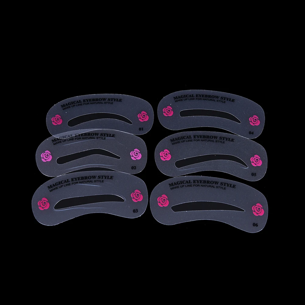 24 шт. Pro многоразовые брови набор трафаретов бровей DIY Рисунок руководство