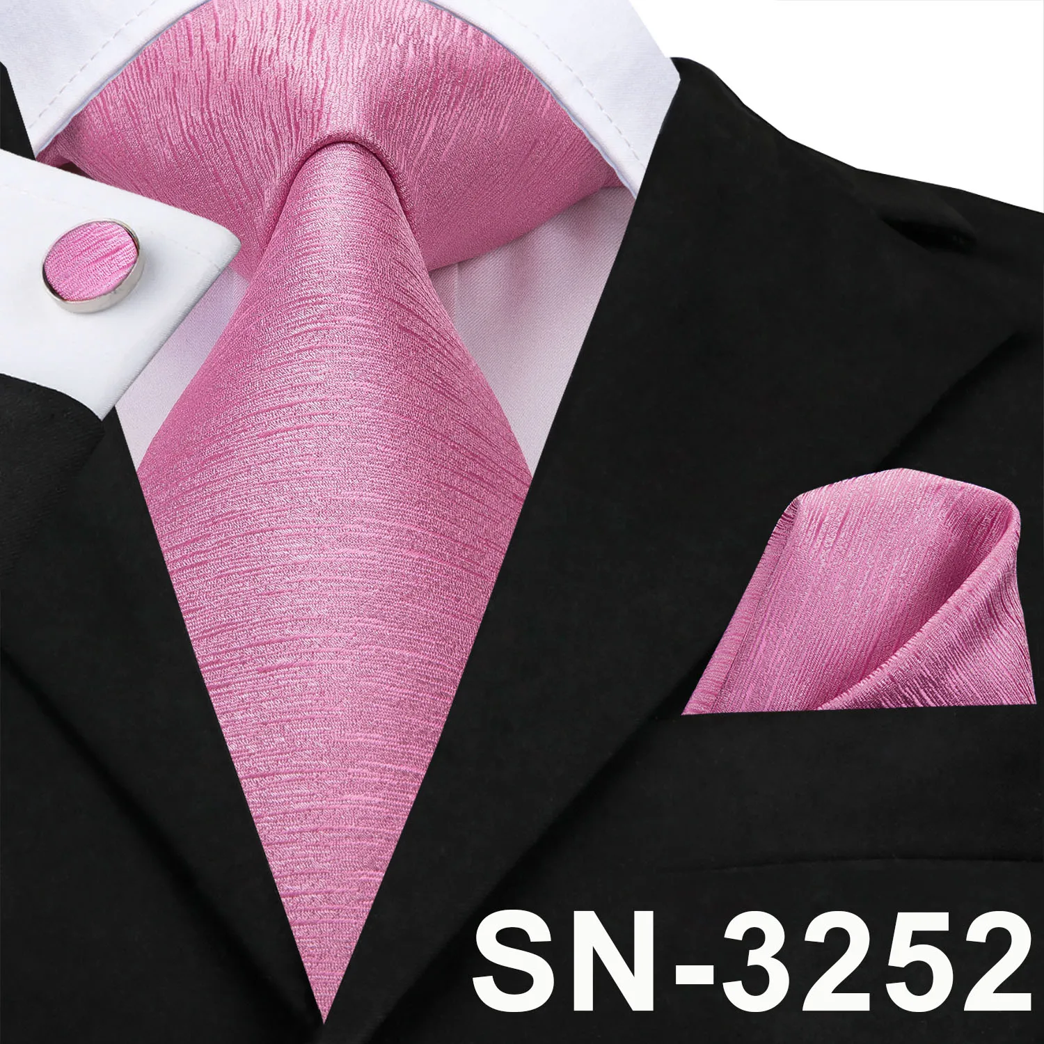 SN-3252 Hi-Tie роскошные шелковые галстуки с рисунком Пейсли Набор Синий Черный Серый шеи носить галстук платок Набор Запонок Модные мужские галстуки - Цвет: SN-3252