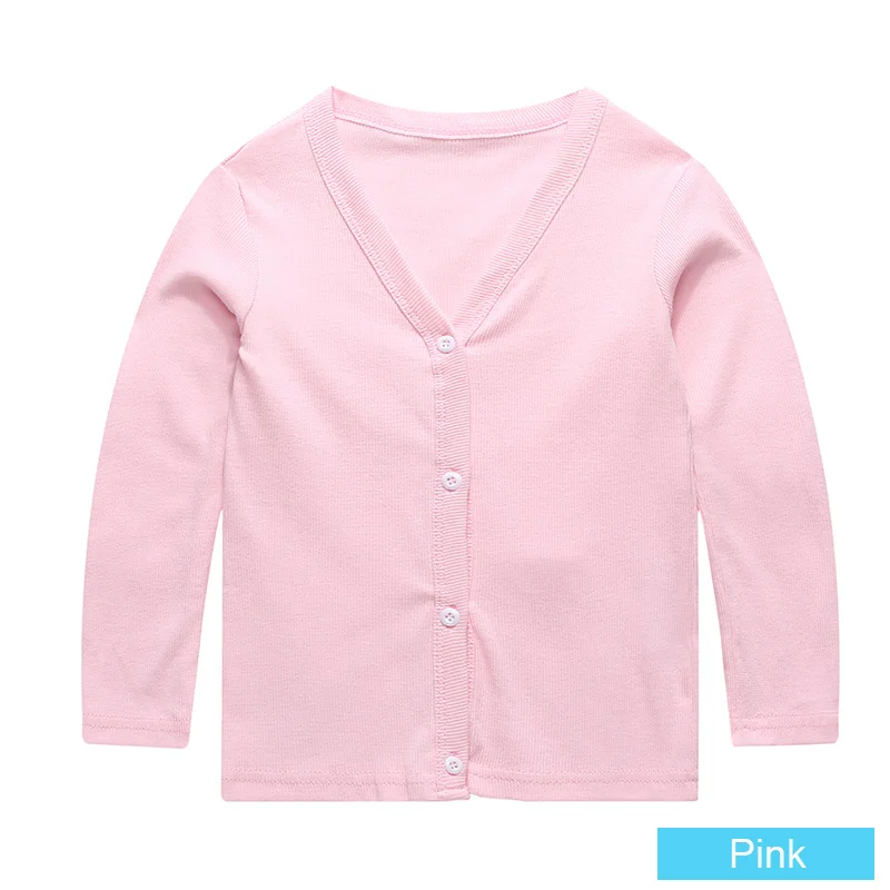 Pink SheeCute/Одежда для маленьких детей; вязаный кардиган ярких цветов для мальчиков и девочек; свитер для детей; сезон весна-осень; тонкая хлопковая верхняя одежда; 0286 - Цвет: Pink