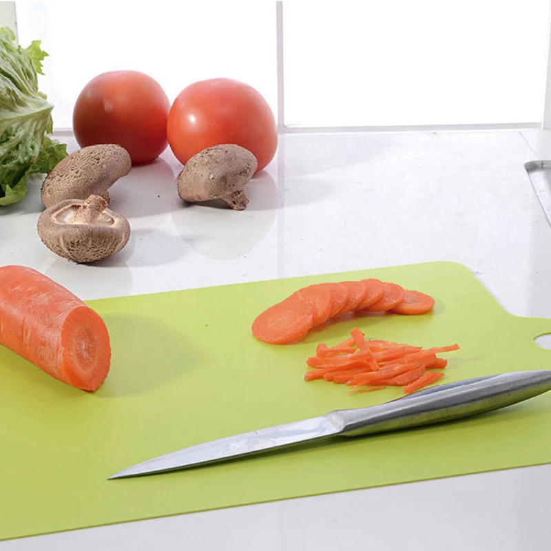 1pcs Kitchen Cutting Board Fat Detergent Class Mini Rectangular Anti - Skid Fruit And Vegetable Panel |