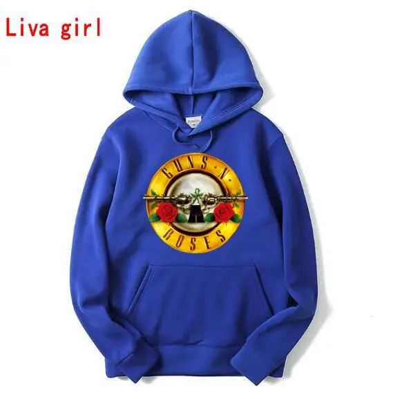 Новый Рок Группа панк пистолет N Rose Толстовка Для мужчин's Fashion Hoodie мужчин хип хоп