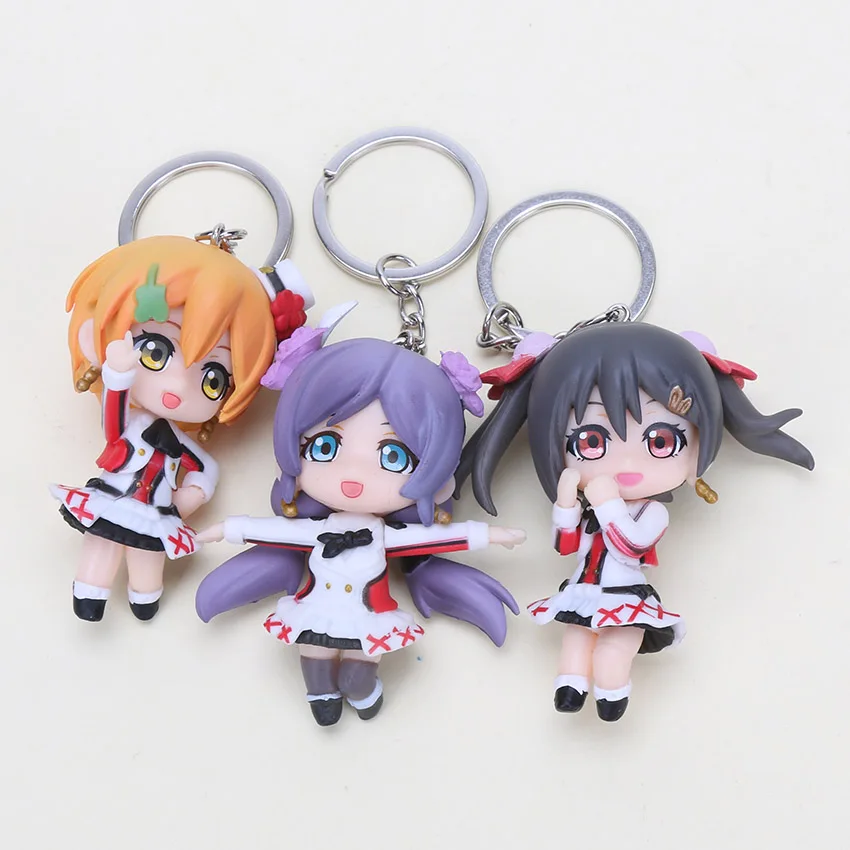 10 шт./компл. LoveLive! Брелок школьный idol Project Kotori Nico Eli Rin Umi Maki Nishikino Minami фигурка