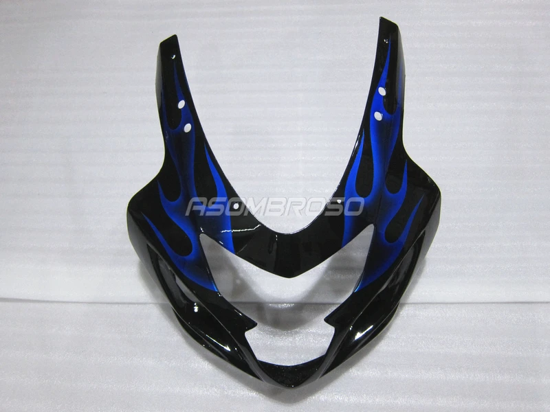 Motorcycle Fairings kit For Suzuki 2004 2005 GSXR600 GSX R750 ABS Fairing kits GSXR750 04 05 blue flames aftermarket bodywork | Автомобили