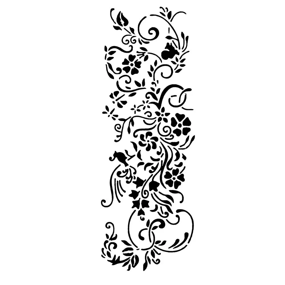 2 шт./компл. пластиковая длинная кружевная рамка цветок многоразовый трафарет