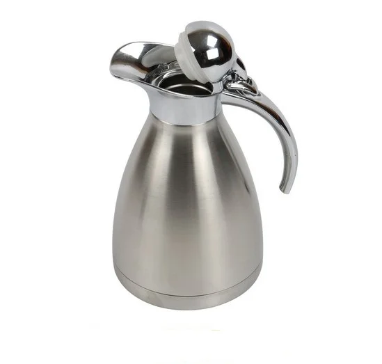 1 шт. S/стальной вакуумный кувшин двухслойный полированный чайник для воды