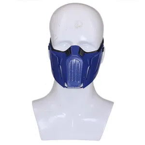 As shown XCOSER Mortal Kombat 11 Sub-Zero маска смоляный костюм с маской аксессуары маскарад Хэллоуин маски для рождественской вечеринки - Цвет: As shown