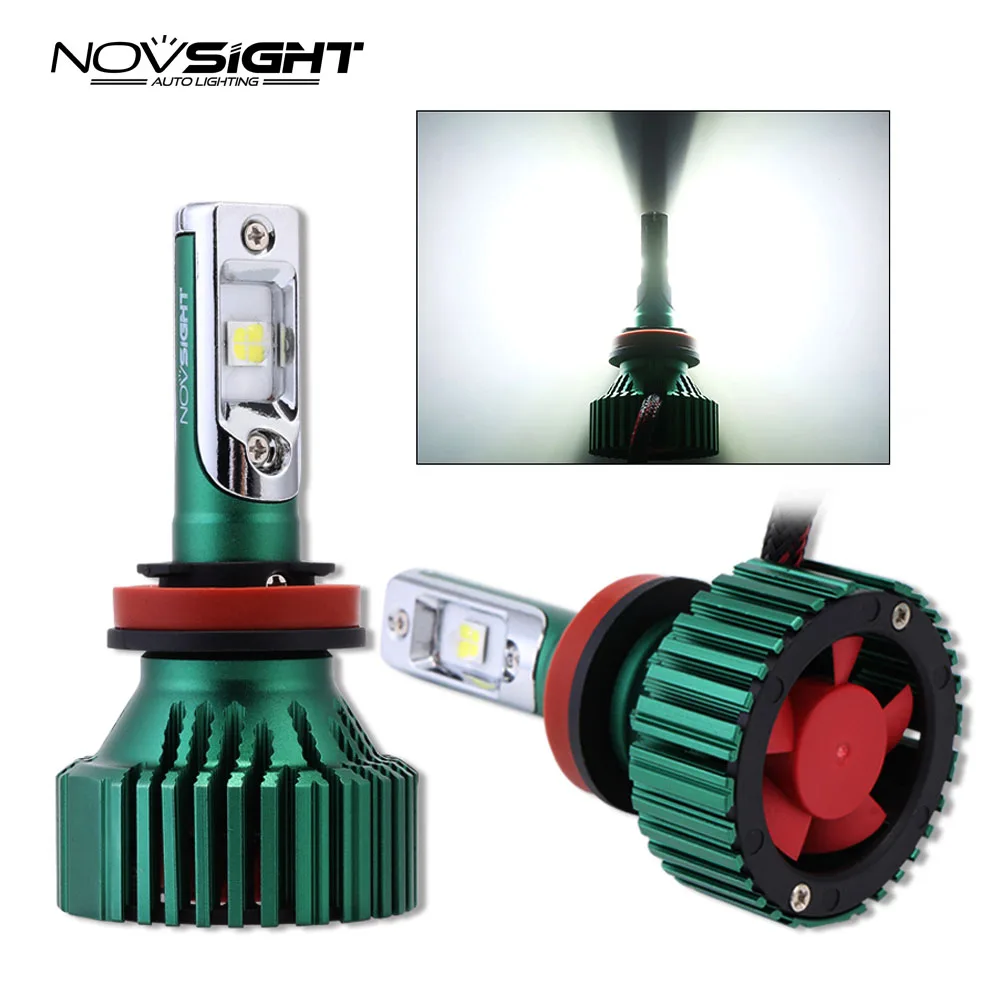 Novsight turbo led h4 светодиодные фары Противотуманные HB3 HB4 h8 h11 для автомобиля h7 12 v лампы