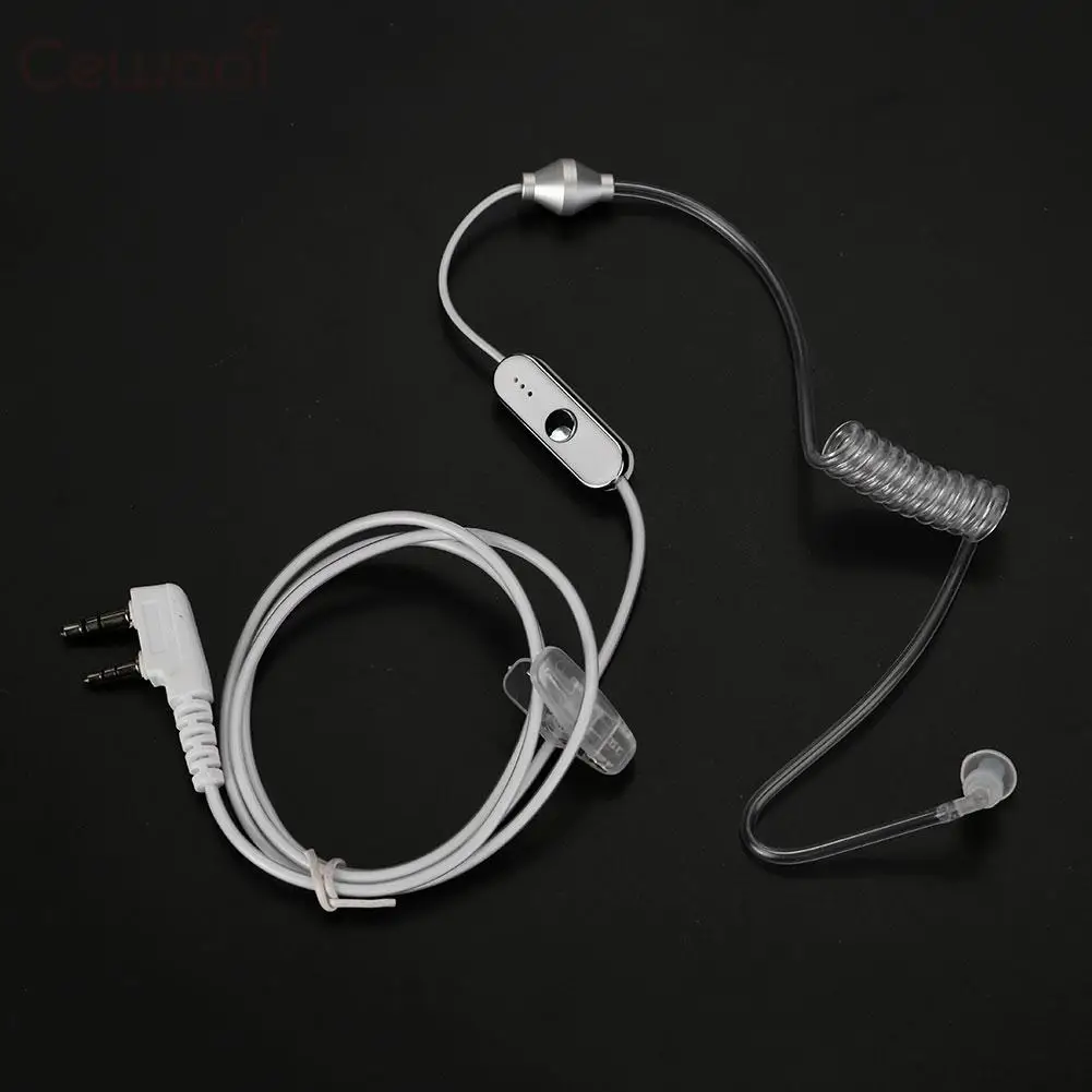 2 Pin Клип наушник гарнитура в ухо наушники микрофон Walkie Talkie радио безопасность
