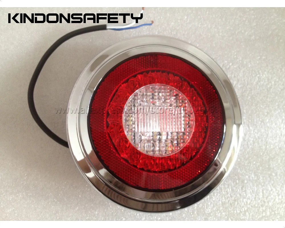 Free shipping!! E-marked 122mm LED Rear Fog and Reverse Lamp with retro reflector 32pcs LEDs DC12V or DC24V | Автомобили и
