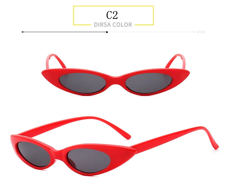 ZXWLYXGX милые сексуальные женские солнцезащитные очки CatEye, женские брендовые винтажные маленькие круглые солнцезащитные очки, женские Овальные очки UV400