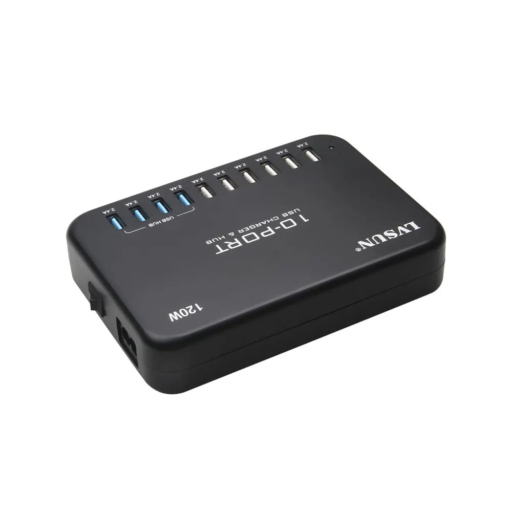 Высокоскоростной USB концентратор Udoli 120 Вт интеллектуальное настольное Сетевое