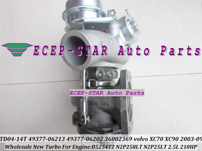 TD04 TD04L 14T 49377 06213 06202 36002369 06200 Turbo для Volvo PKW XC70 XC90 S60 S80 V70 B5254T2 N2P258LT 2 5 T 2.5L|turbocharger