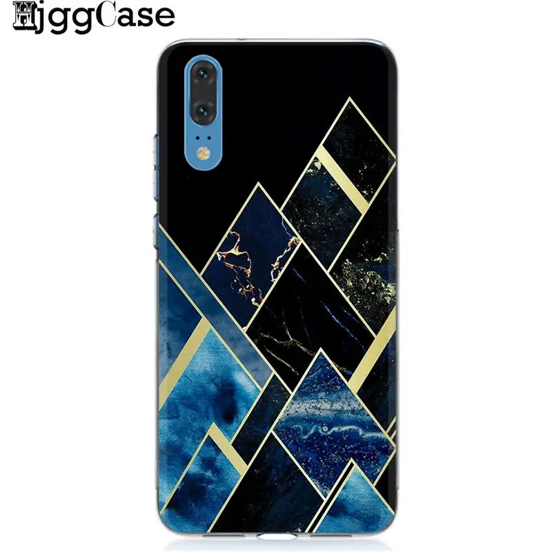 Чехол marbling для Huawei p10 p8 p9 Lite 2017 P20 Pro Plus чехол P Smart Honor 8X 9 10 8C lite Mate 20 | Мобильные