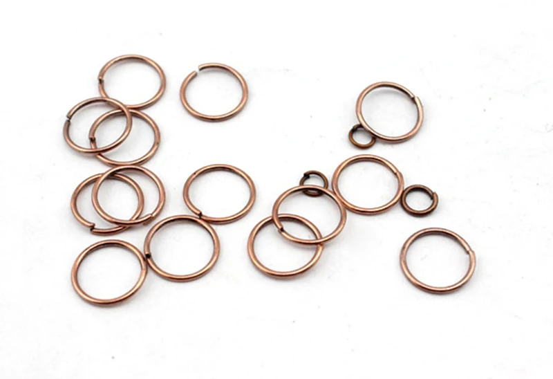 200 шт./лот сплав одиночные петли Открытые Кольца для прыжков