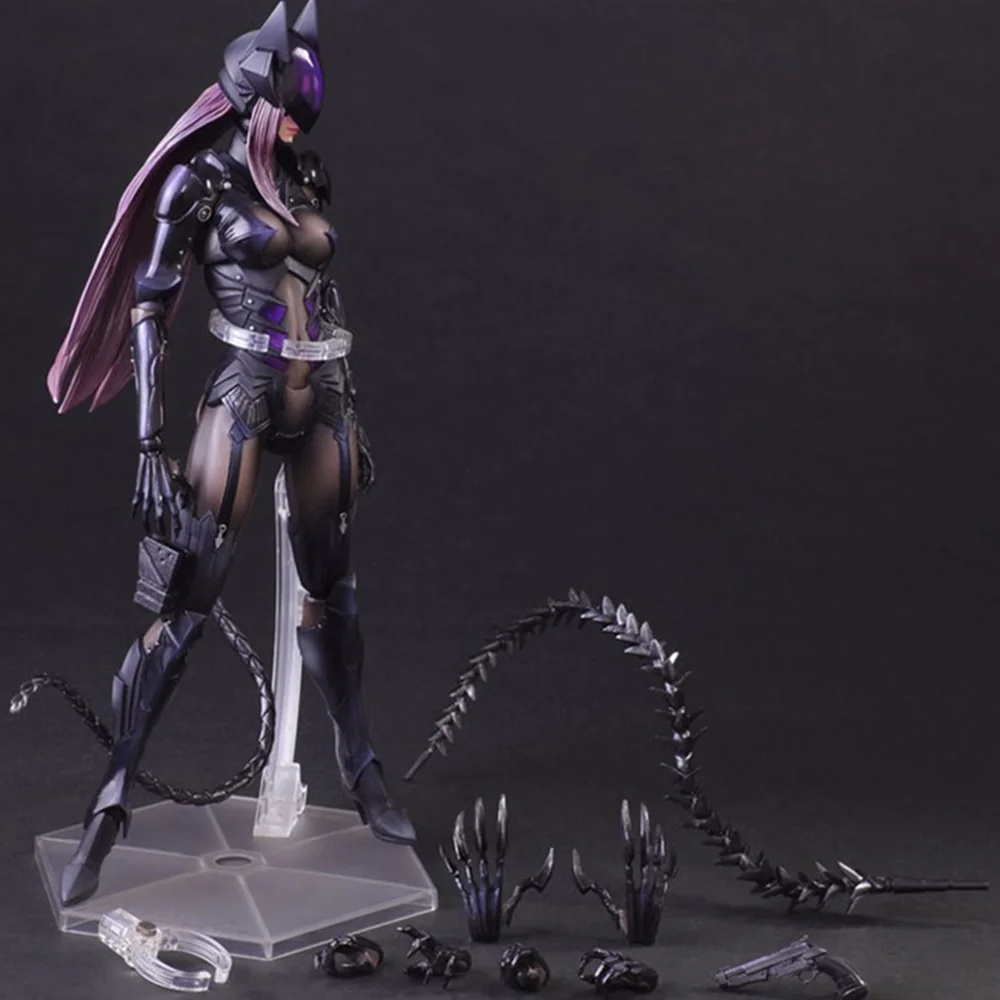 Бэтмен Playarts Kai Аниме женщина-кошка, игрушки, фигурка женщины-кошки, Коллекционная модель украшения, игрушка в подарок XM