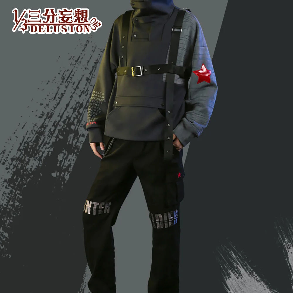 1/3 Бредовый костюм супергероя Bucky Barnes, зимний костюм солдата Белого Волка, повседневная одежда для мужчин