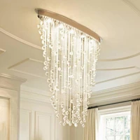 modern chandelier dining oval design living room k9 crystal light recessed mount led luxury crystal chandelier
