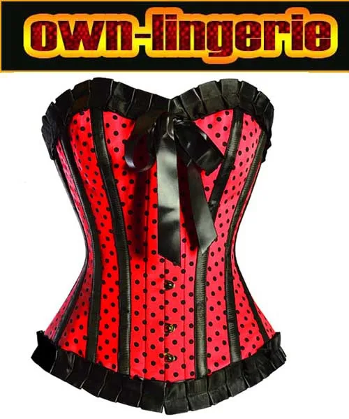 

womens polka dots sexy corset,5colors for choose,size s-2xl