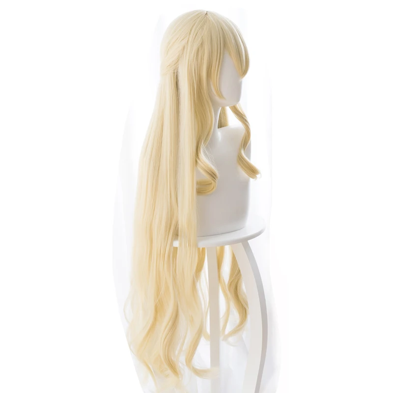 Парик для косплея истребителя из аниме гоблина светло-Золотые длинные прямые