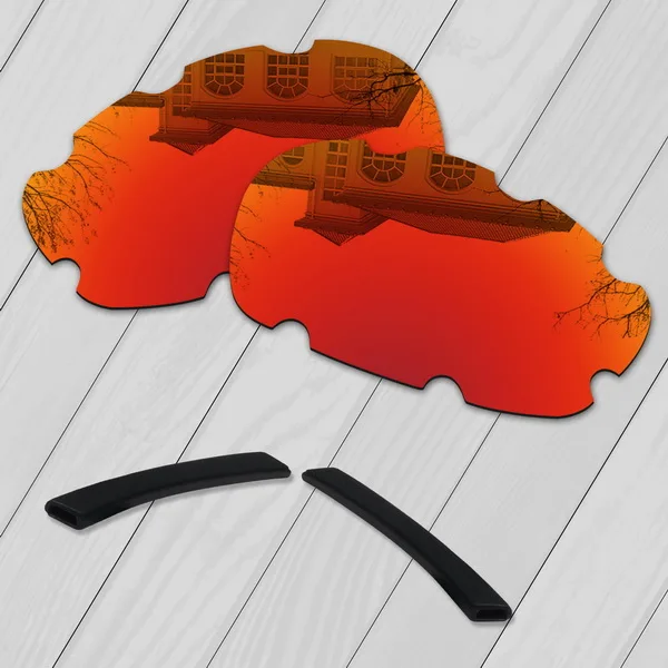 Fire Red-Ear Socks E.O.S поляризованные улучшенная замена линз для Oakley десять солнцезащитные очки с отверстиями-множественный выбор - Цвет линз: Fire Red-Ear Socks