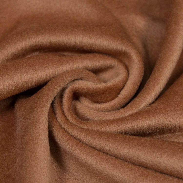 Кашемировая ткань верблюжьего цвета Осеннее и зимнее утепленное платье куртка