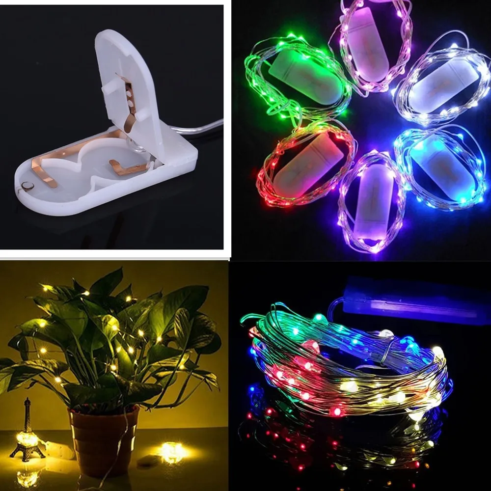 10X микро провод Рождественская светодиодная гирлянда светильник 2 м 20