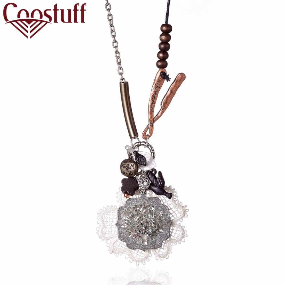 2017 Красивая Жизнь Дерево женщина Ожерелья для мужчин Винтаж Jewelry основа кулонов и