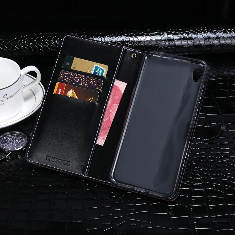 Itgoogo для Asus Zenfone Live ZB501KL чехол Роскошный кожаный флип защитная задняя крышка-чехол