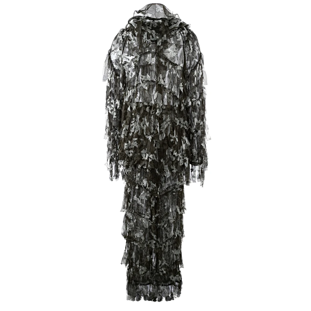 Охотничий костюм Сверхлегкий сетчатый двойной с принтом камуфляж лист