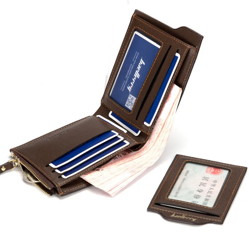 Новый Кошелек мужской кошелек мужские короткие кошельки на молнии бумажник