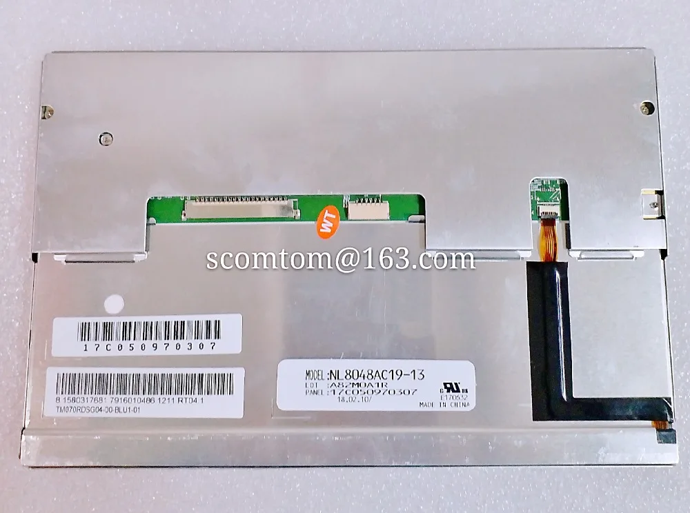 Оригинальный 7 дюймовый ЖК экран 800*480 фотопанель NL8048AC19 13|Мониторы для авто| |