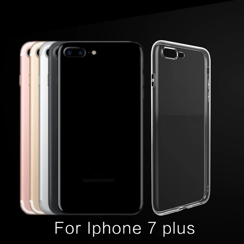 OLLIVAN Soft Silicon Transparent Case For iPhone 7 8 Plus 6 6s Full Cover Clear 5 5s SE Ultra Thin TPU Capa |