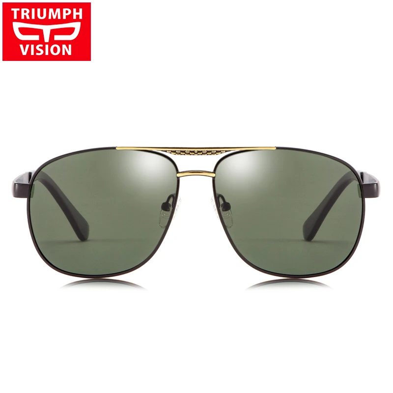 Солнцезащитные очки TRIUMPH VISION мужские поляризационные с градиентными зелеными