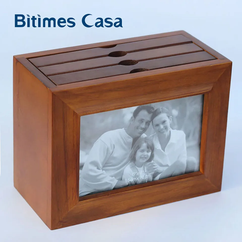 Bitimes 36 карманов старинный античный деревянный фотоальбом 4'* 6' Interleaves сочетание фоторамки и альбома украшение дома